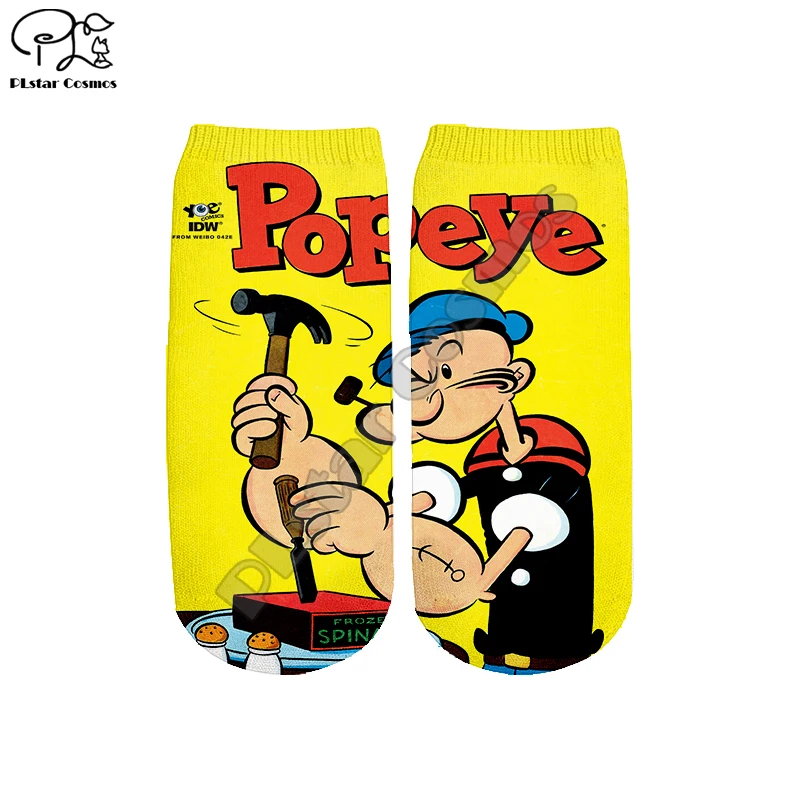 Летние Мультяшные носки Plstar Cosmos с 3 рисунками модные матросским шпинатом
