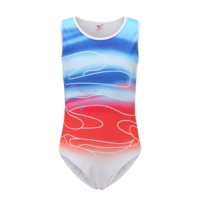 Высококачественная дешевая майка без рукавов для гимнастики девочек и