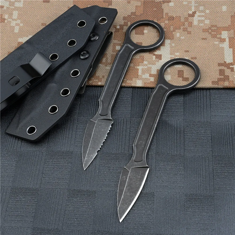 Мини Цельный керамбит с фиксированным лезвием тактический нож 3Cr13Mov из