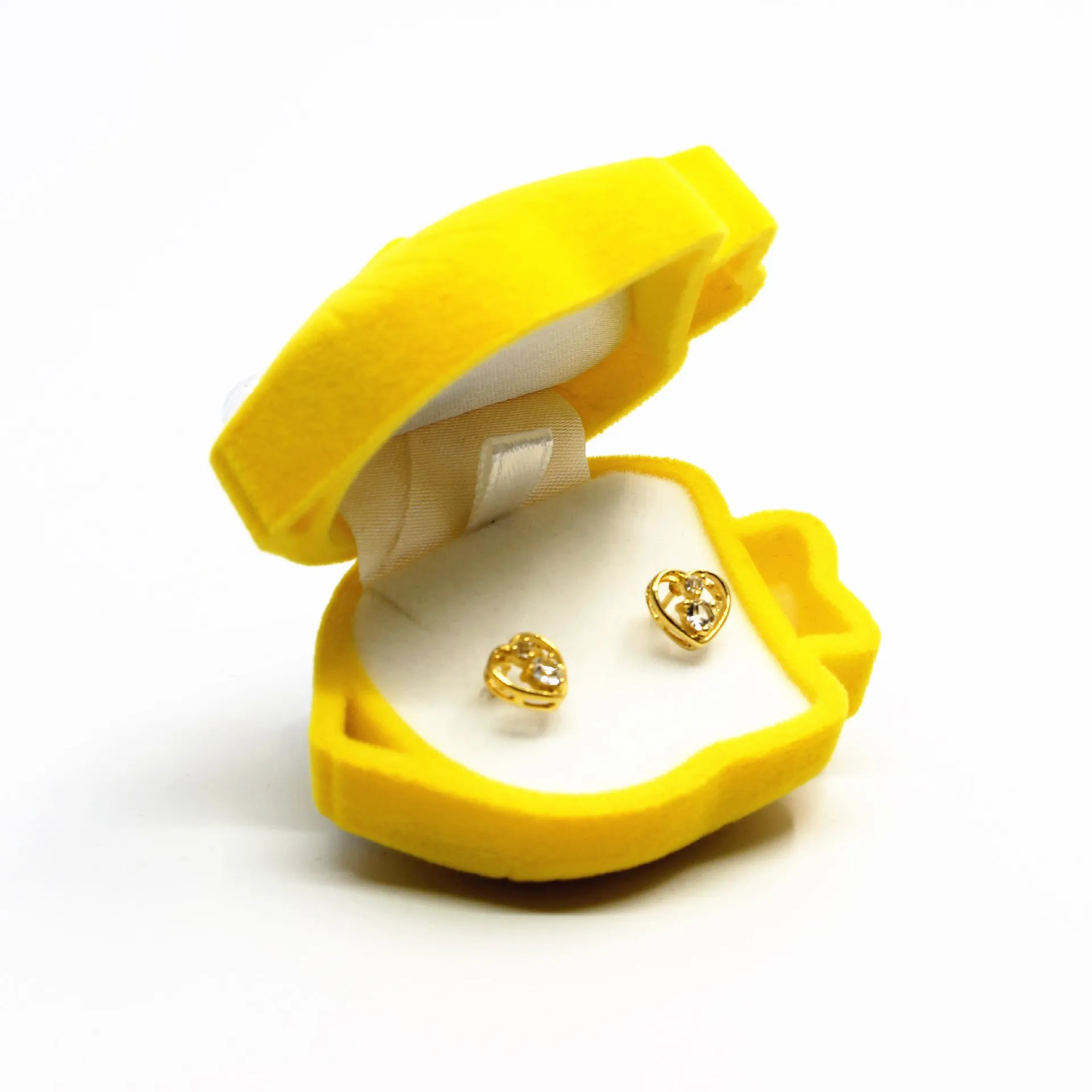 HOSENG 10Pcs Velvet Wedding Luxury Box For Women Earrings Display and Packaging Yellow Red Ocean Tropical Fish Series HS_532