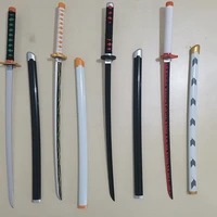 anime kimetsu no yaiba sword weapon demon slayer satoman tanjiro cosplay sword 11 anime ninja knife 75cm weapon cosplay props