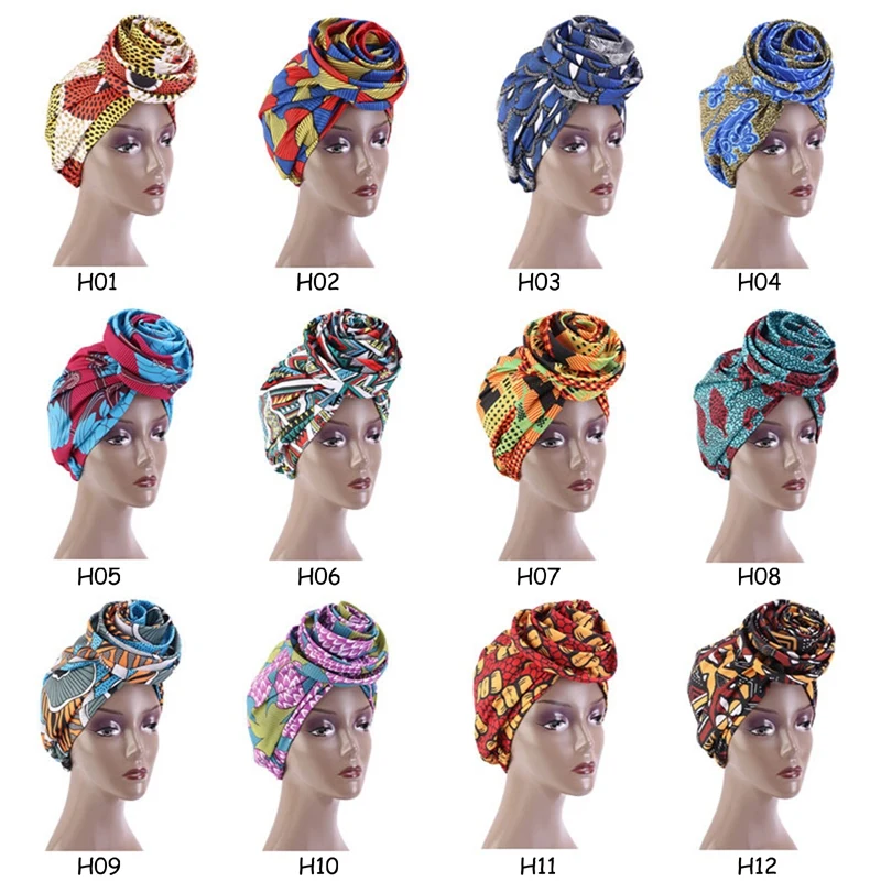 

Women Hair Loss Scarf Cancer Soft Cap Muslim Flower Turban Hat Hijab Head Wrap African Turban Hat
