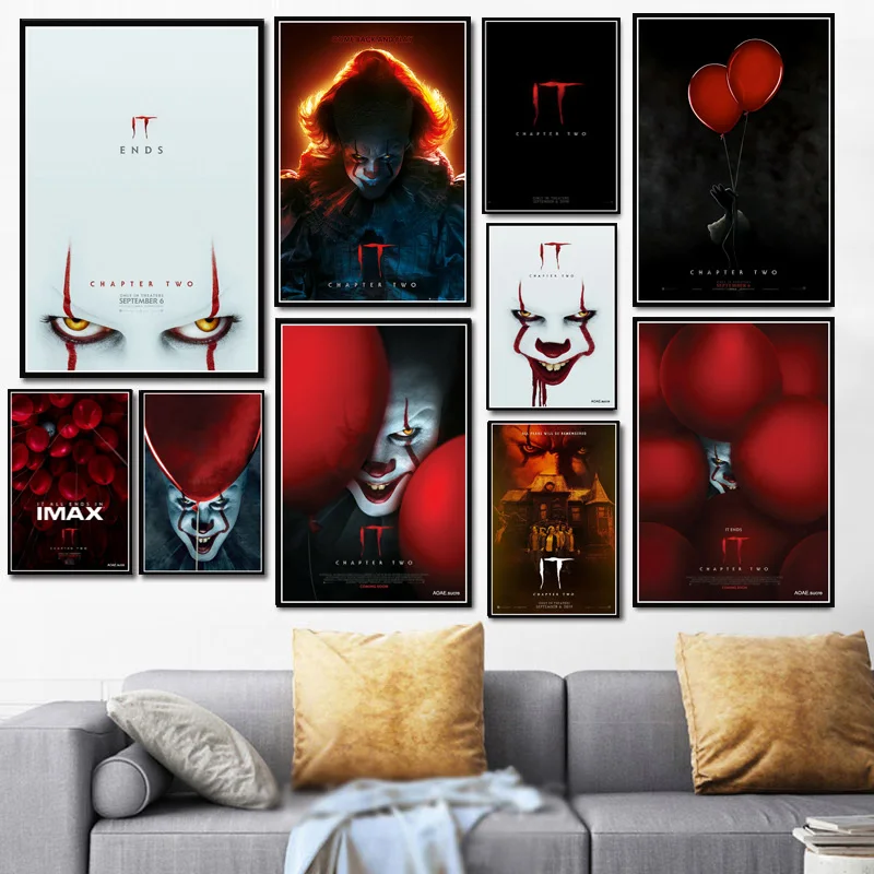 Лидер продаж фильм ужасов It глава 2 2019 Картина на холсте Pennywise картина маслом