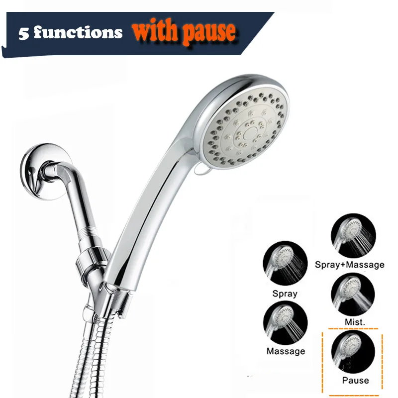 

GALENPOO American-Style Shower Three-Way Seat Pressurized With Shut-Off And Suspended Shower Head Shower Set