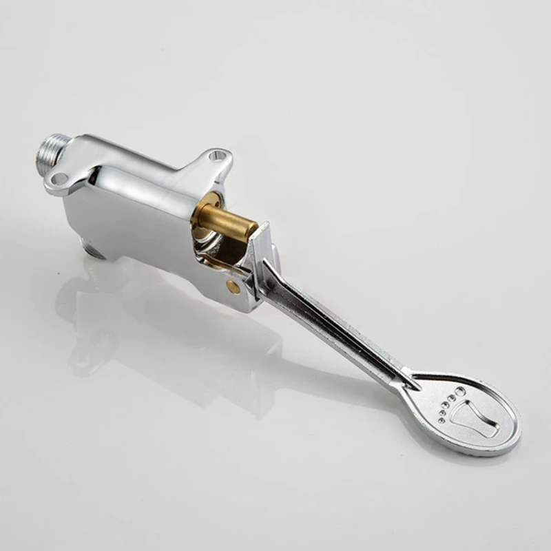 1 шт. переключатель управления по полу педаль клапан медная Ванная раковина кран