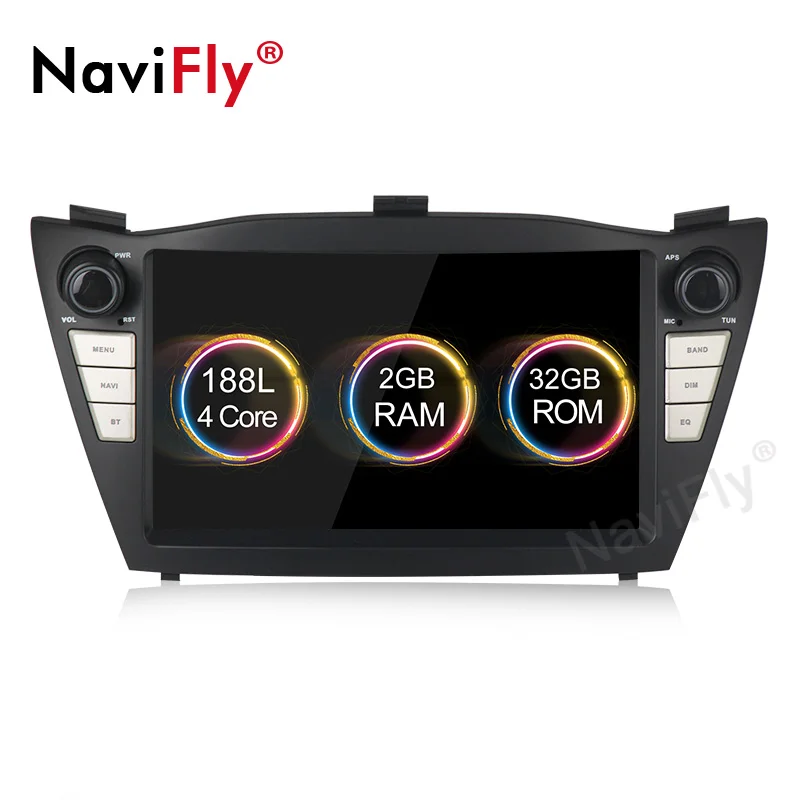 32G standard model NaviFly " Android 9 автомобильный мультимедийный плеер для hyundai IX35 TUCSON 2009 2010- Wifi RDS gps Navi 2+ 32G hd-навигатор для автомобиля BT - Цвет: 32G standard model