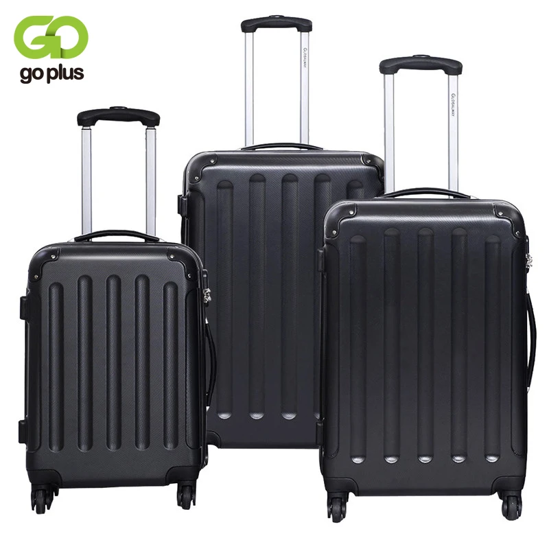 GOPLUS 3 шт. набор багажа дорожная тележка чемодан с прочным многонаправленным
