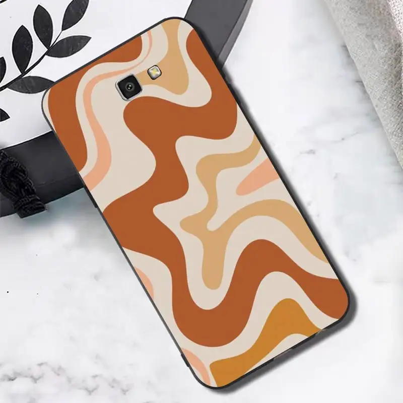 

Liquid Swirl Abstract Pattern in Beige and Sage Green Phone Case for Samsung Note 8 9 10 20 lite pro ultra J 7 2 4 6 5 prime