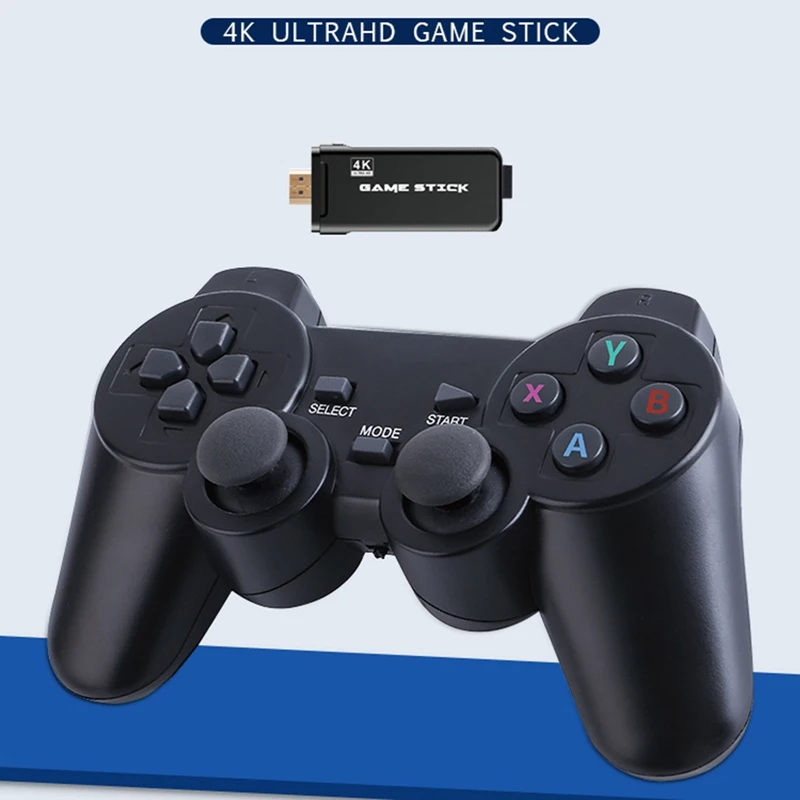 

USB Wireless Console Game Stick 2.4G Double Game Console, HDMI High-Definition Game Console(32GB)