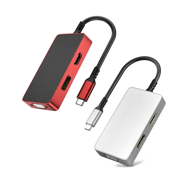 

Док-станция типа C 5-в-1, 4K 60 Гц, HDMI, 2021 мм