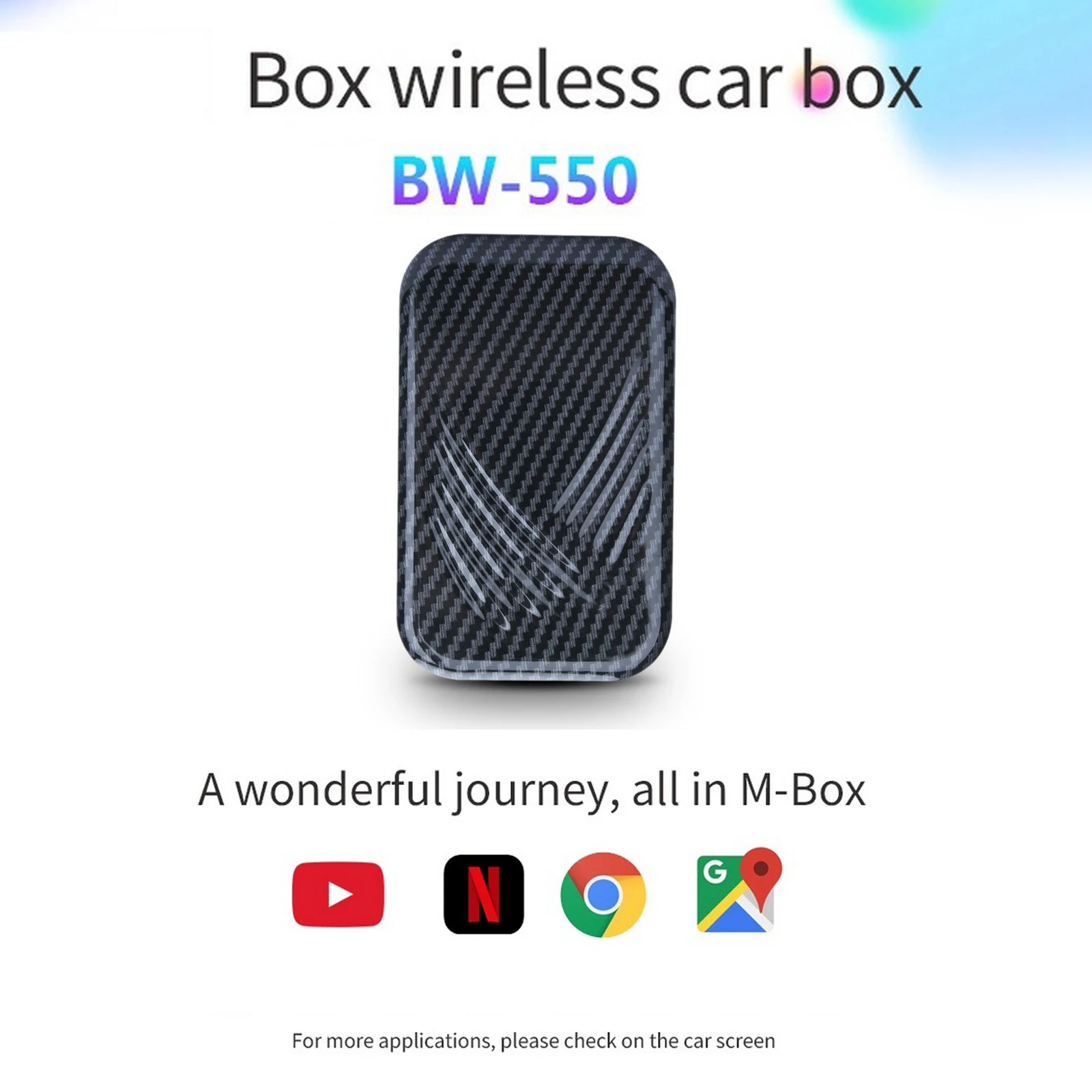 

Wireless Apple CarPlay AI Box 4GB+32GB for BMW Car Android 9.0 System Multimedia Player Box Mirror Link Plug and Play