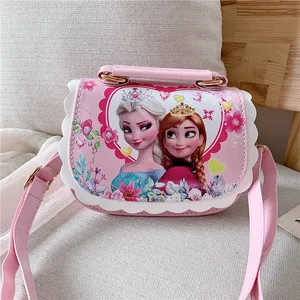  new Disney pu portable handbags children's bag fashion Messenger bag cartoon shoulder bag frozen  hand bags