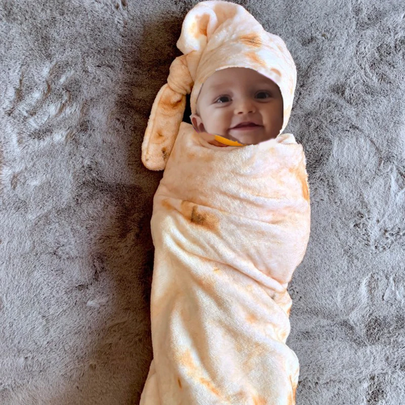 Детское одеяло Burrito, детское одеяло, пеленка для сна, пеленка для сна, шапка burrito, пеленка - Цвет: Бежевый