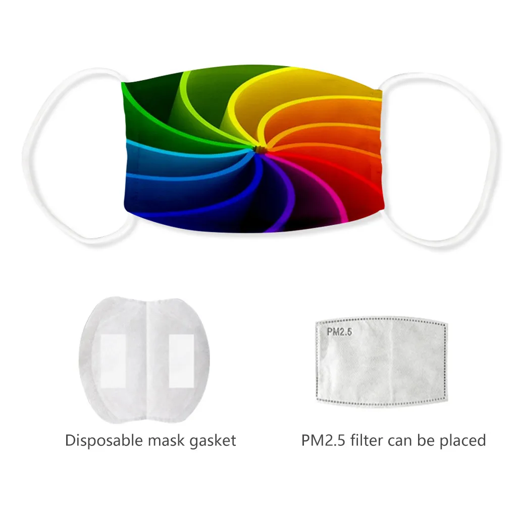 Взрослый Радужный карнавал фестиваль Mascarass летний промытый ледяной шелк Mascaras