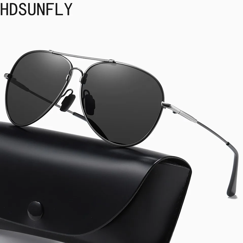 Солнцезащитные очки с поляризацией для мужчин и женщин UV 400 авиаторы в