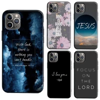 bible jesus christ christian quotes phone case for iphone 13 11 12 pro max mini x xr xs max 6s 8 7 plus se 2020 back cover
