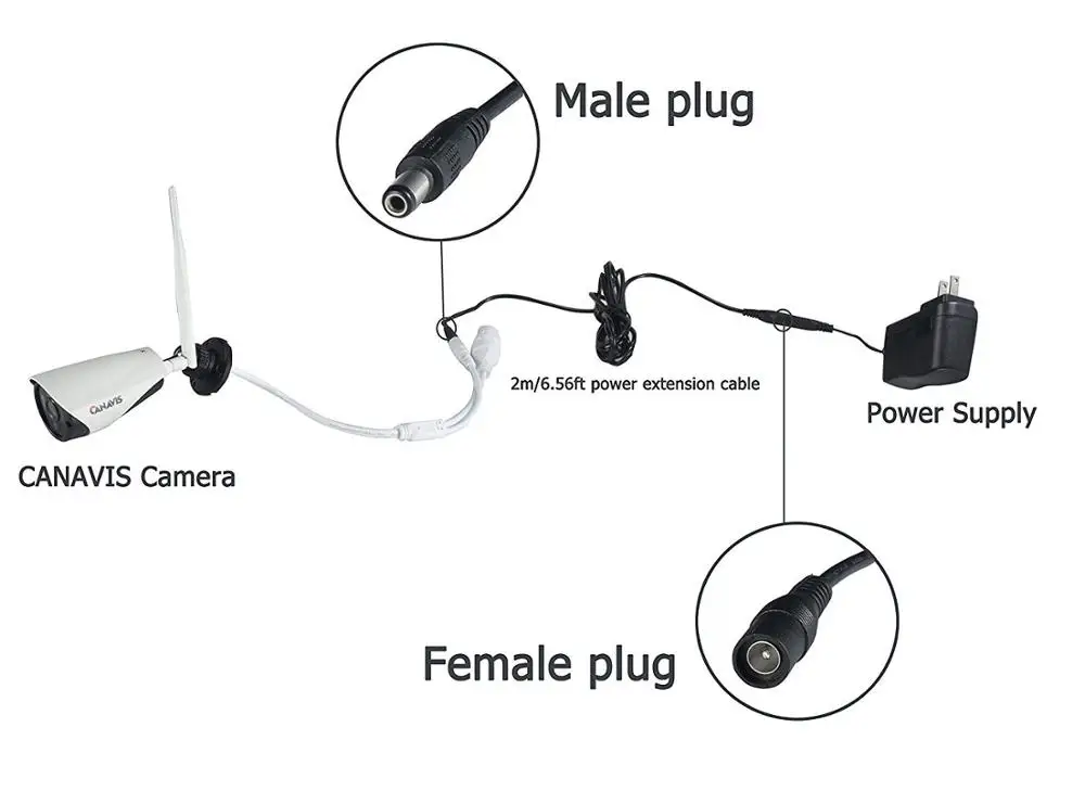 DC Extension Cable 1M 2M 3M 5M 10M 2.1mm x 5.5mm Female to Male Plug for 12V Power Adapter Cord Home CCTV Camera LED Strip images - 6