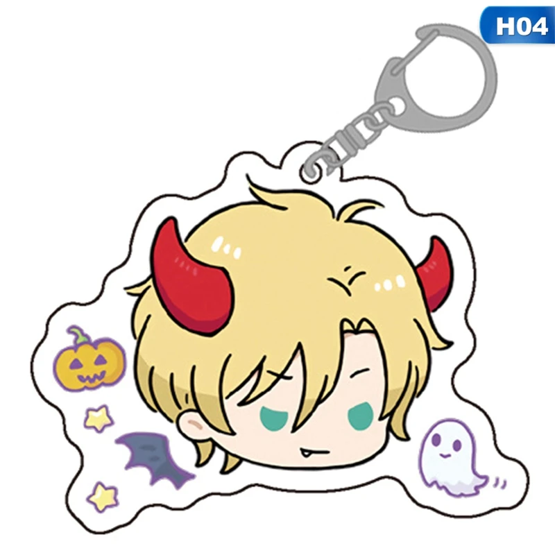 Аниме Банановая рыба вспомогательных Lin Keao деревня Косплэй акриловый брелок Шарм