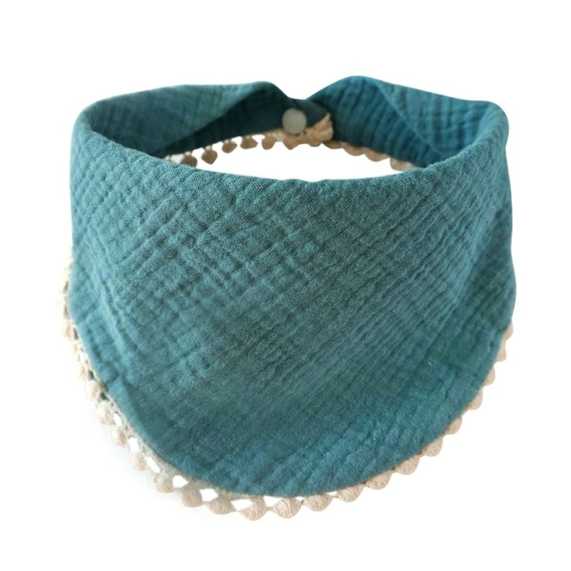

Baby Infants Feeding Bibs Soft Pure Cotton Bandana Saliva Towel Triangle Scarf