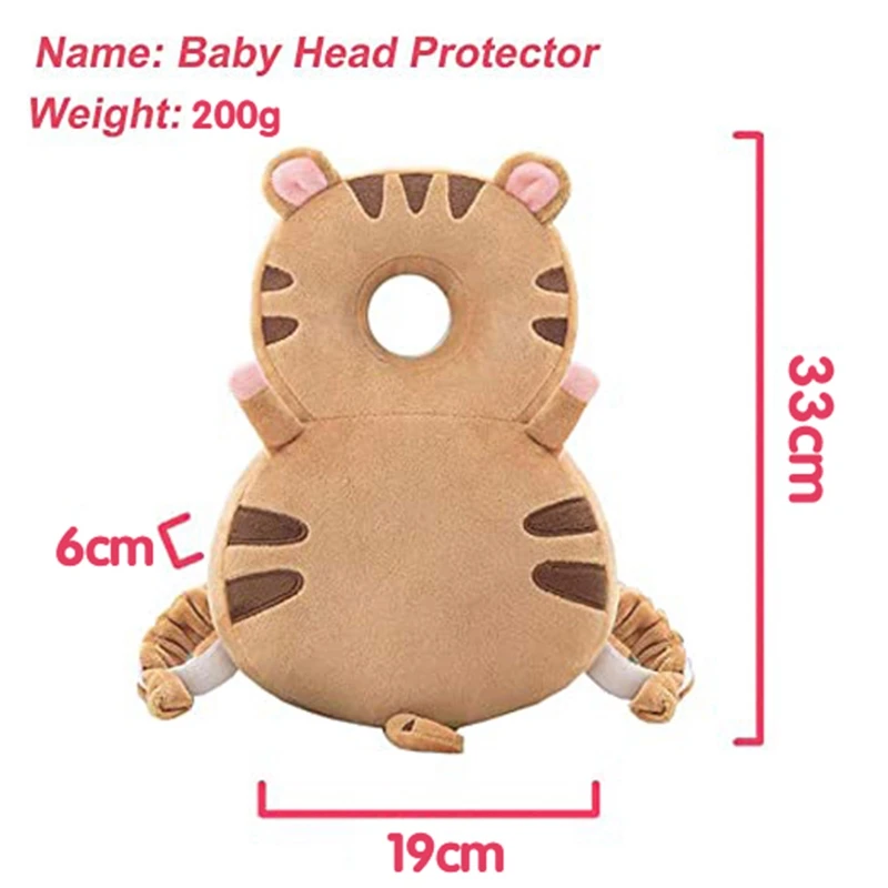 

Baby Head Protector Toddlers Head Safety Pad Cushion Baby Back Protection Prevent Head and Shoulder Injured Yellow