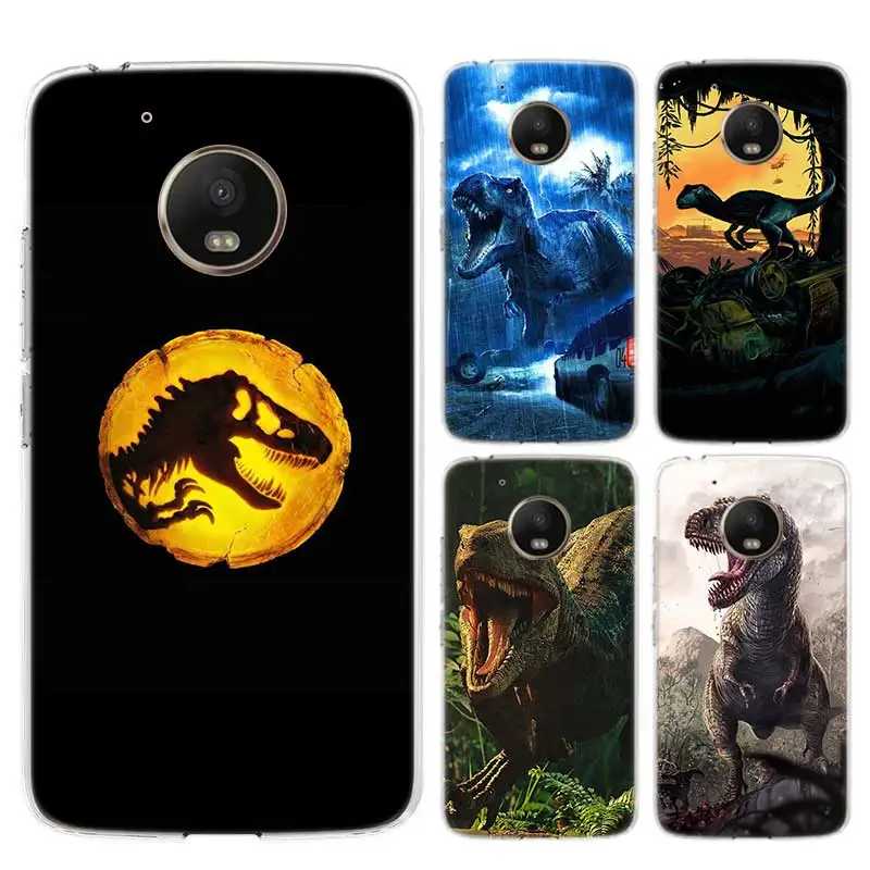 

Dinosaur World Jurassic Park Case For Motorola G7 G9 G8 Power Soft TPU Cover Moto G6 Play G5S G5 E5 E6 Plus Coque Shell