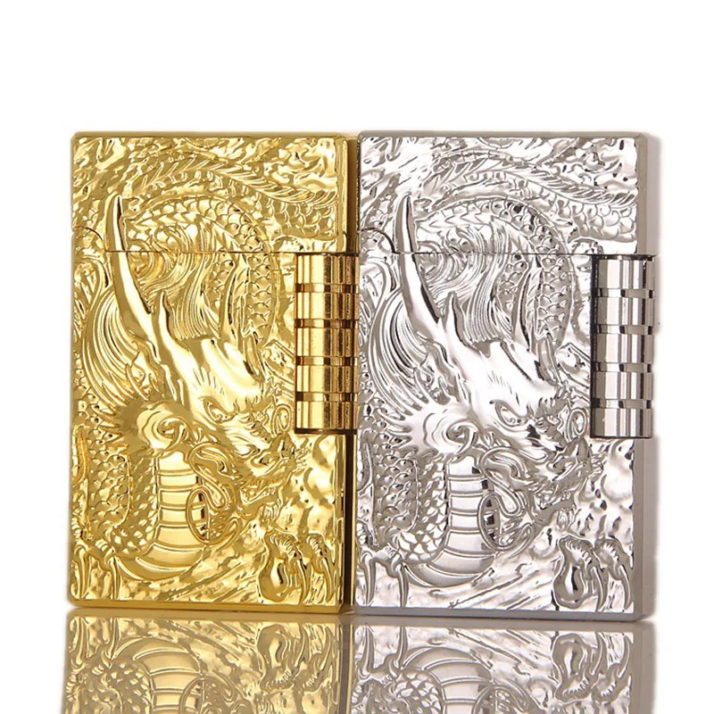 

Gas Lighter Firestone Loud Metal Cigar Smoking Lighters Cigarettes Accessories Square Side Slip Wheel Mini Lighters