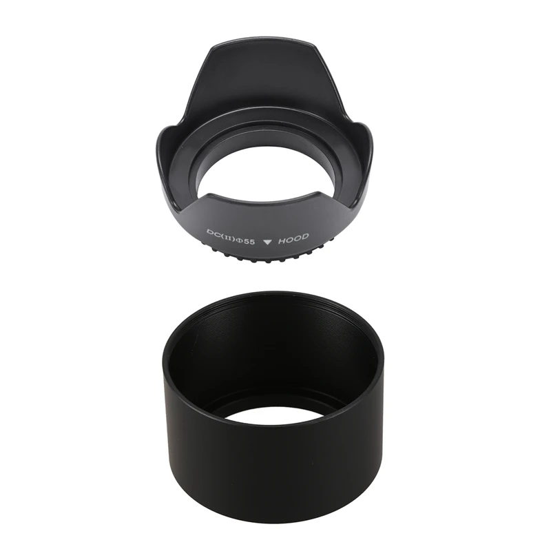 UV CAP HOOD CPL FLD ND Graduated Lens Filter Flower Hood 55mm &amp Camera Screw-In Mount 52mm Metal Tele Shade | Электроника