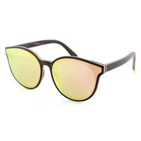 dropshipping eco friendly logo custom sunglasses customized stainless steel ebony wood frame sun glasses