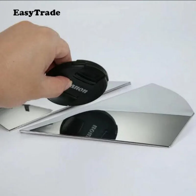 Silver 2pcs Крышка задней двери автомобиля Tirm задний спойлер Conner украшение блестки Наклейка для Toyota CHR C-HR аксессуары внешний - Цвет: Silver 2pcs