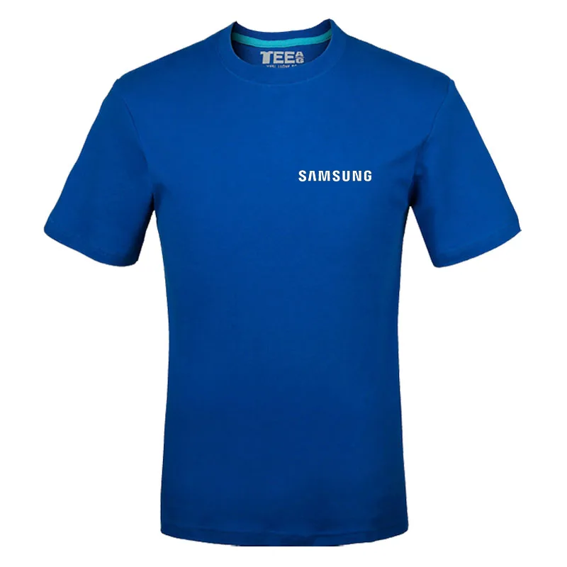 

2021 Samsung Logo T Shirt Letter Printed Fashionable Round Neck T-shirts Short Sleeve T-shirt