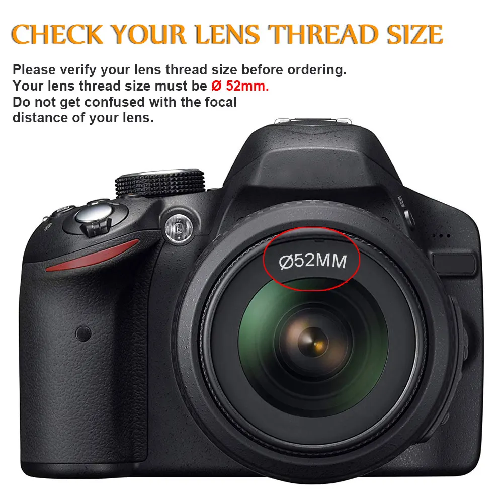 52 мм 0.43x профессиональный HD широкоугольный объектив для Nikon D7100 D7000 D5500 D5300 D5200 D5100