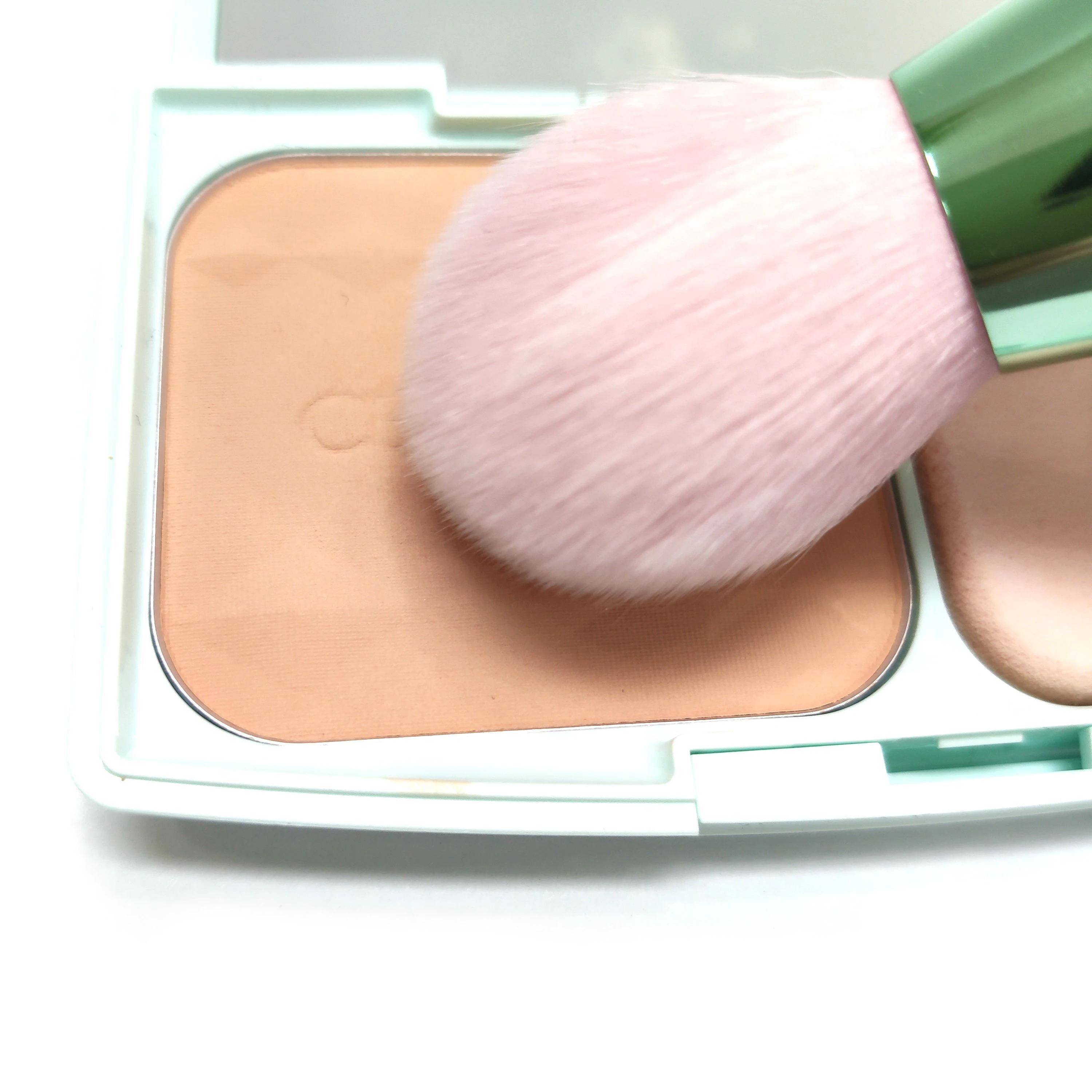 Miss Gorgeous 1pc Professional blusher brush Two Head Metal Make up Brushes 2 heads Nylon Cosmetic Tools with Sponge for Makeup | Красота и