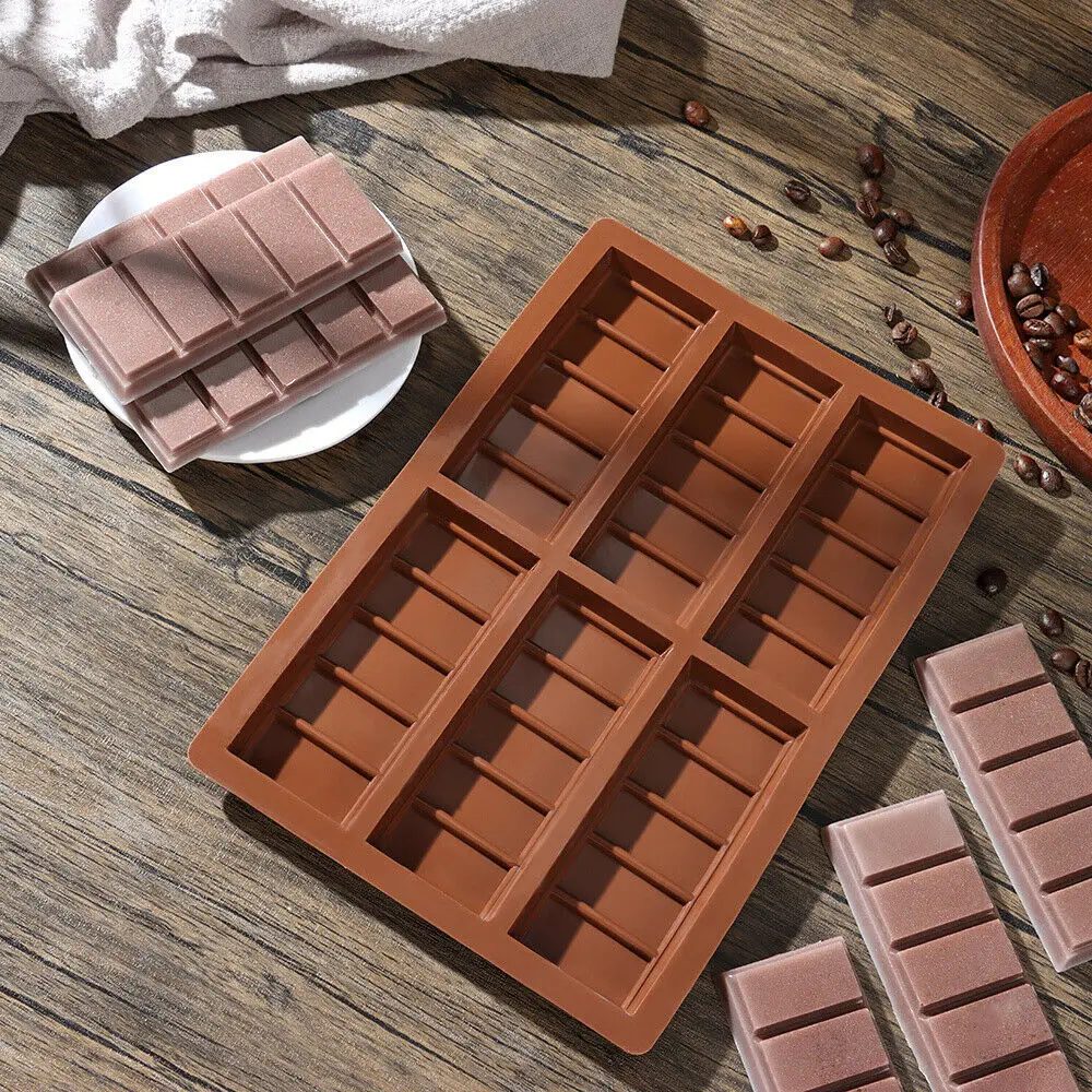 

Chocolate Candy Mould Silicone Baking Cookie Mould Non Stick for Ice Cube Jelly Cake Pudding Fondant Party Decorations Supplies