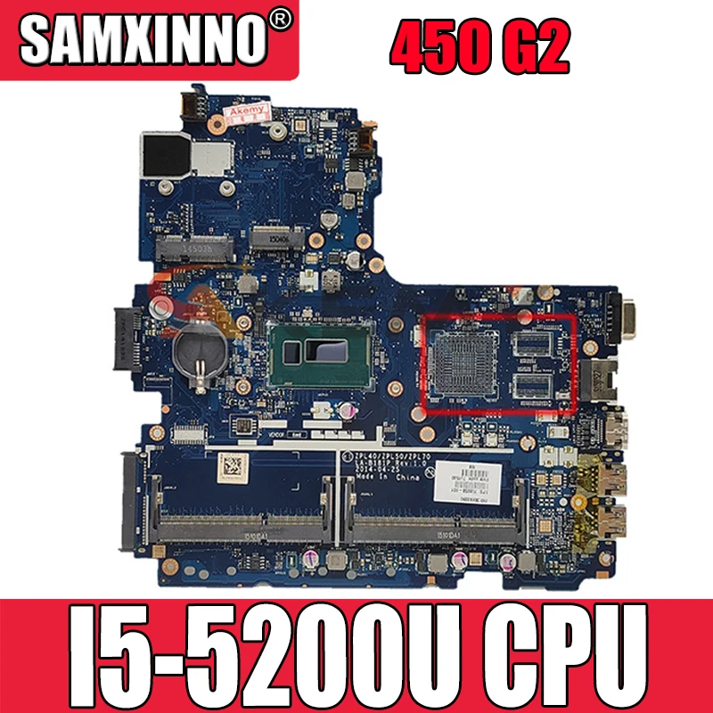 

Для HP Probook 450 G2 Материнская плата ноутбука W/ I5-5200U Процессор 799554-501 ZPL40/ZPL50/ZPL70 LA-B181P 100% полностью протестирована OK
