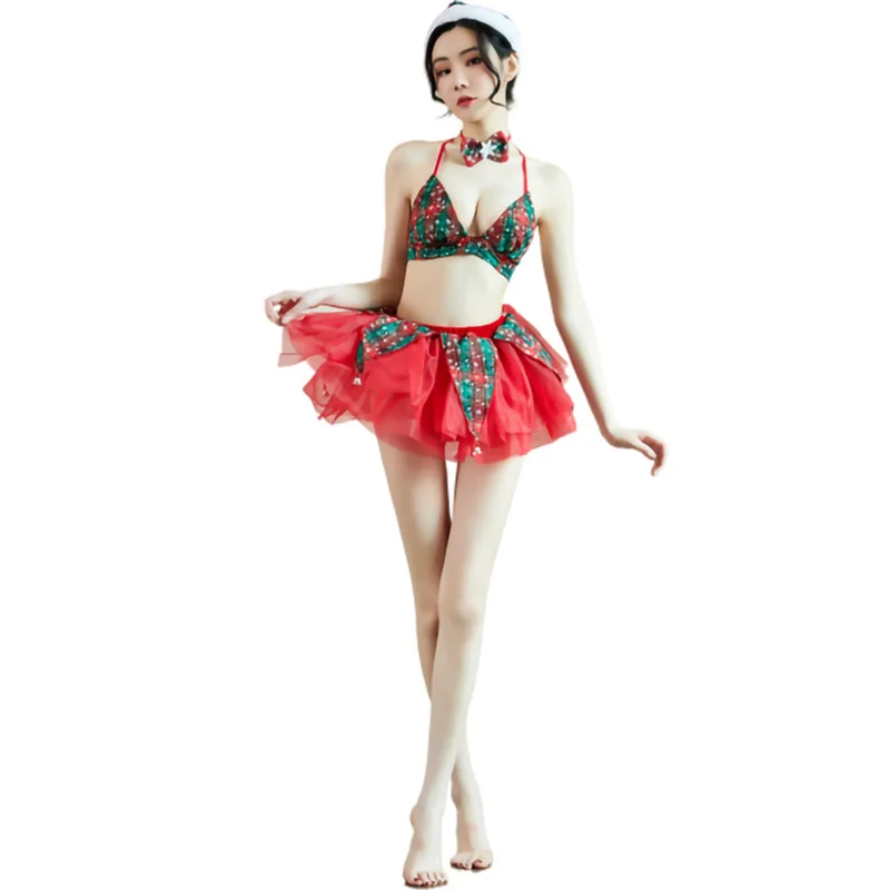 

Sexy Santa Claus Costume Women Christmas Elf Dress