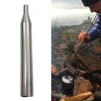 1pcs stainless steel pocket bellows collapsible air blasting campfire fire tool camping hiking cooking gear tools