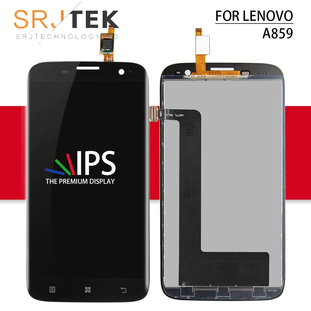 Srjtek 5,0 ''для lenovo A859, ЖК-дисплей, сенсорный экран, сенсорная панель, дигитайзер, сборка с рамкой для lenovo A859, дисплей