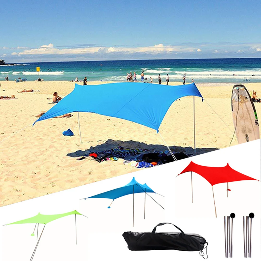 

Портативный зонт, Пляжная палатка, солнцезащитный тент, Солнцезащитный зонт, пляжный навес, Пляжная палатка с мешком для песка, пляжные аксе...