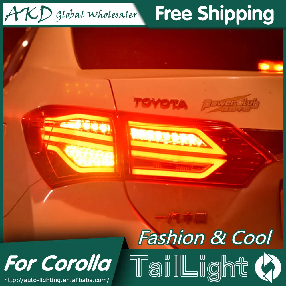 Задний фонарь Altis для автомобиля Toyota Corolla 2014-2017 светодиодный противотуманный