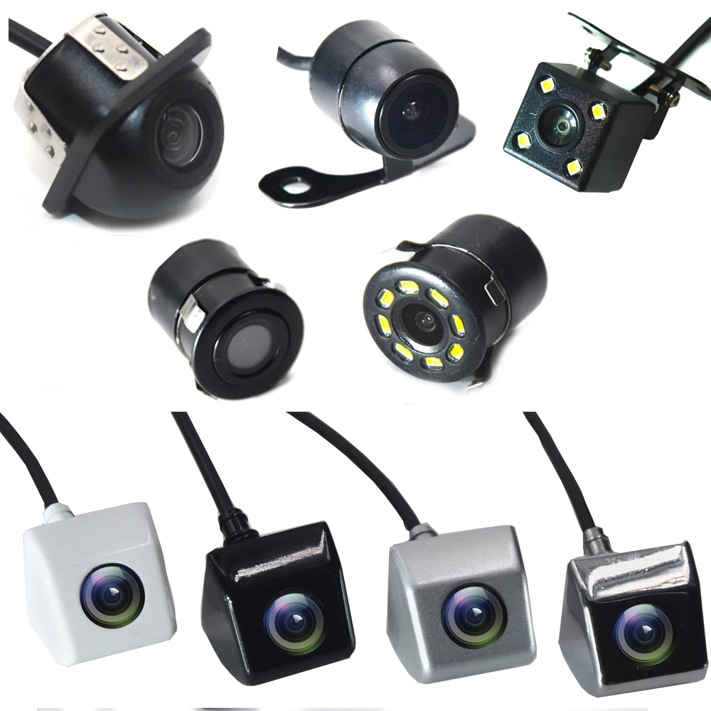 

Car Rear View Camera 4 LED Night Vision Reversing Auto Parking Monitor CCD Waterproof Wide Degree HD Video