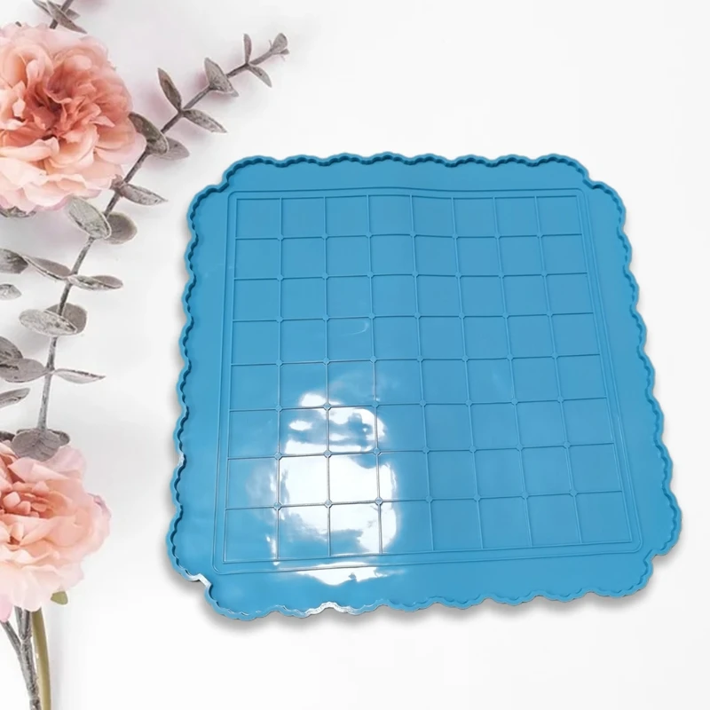 

Handmade DIY Crafts Making Epoxy Resin Mold International Chess Checkerboard Casting Silicone Mould