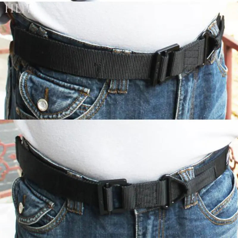 Ремень мужской нейлоновый с металлической пряжкой тактический армейский для