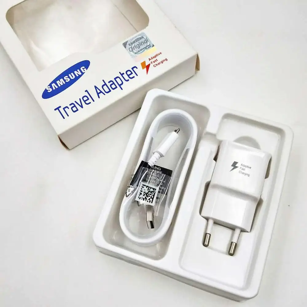 Оригинальный samsung Адаптивное быстрое зарядное устройство QC3.0 USB настенный