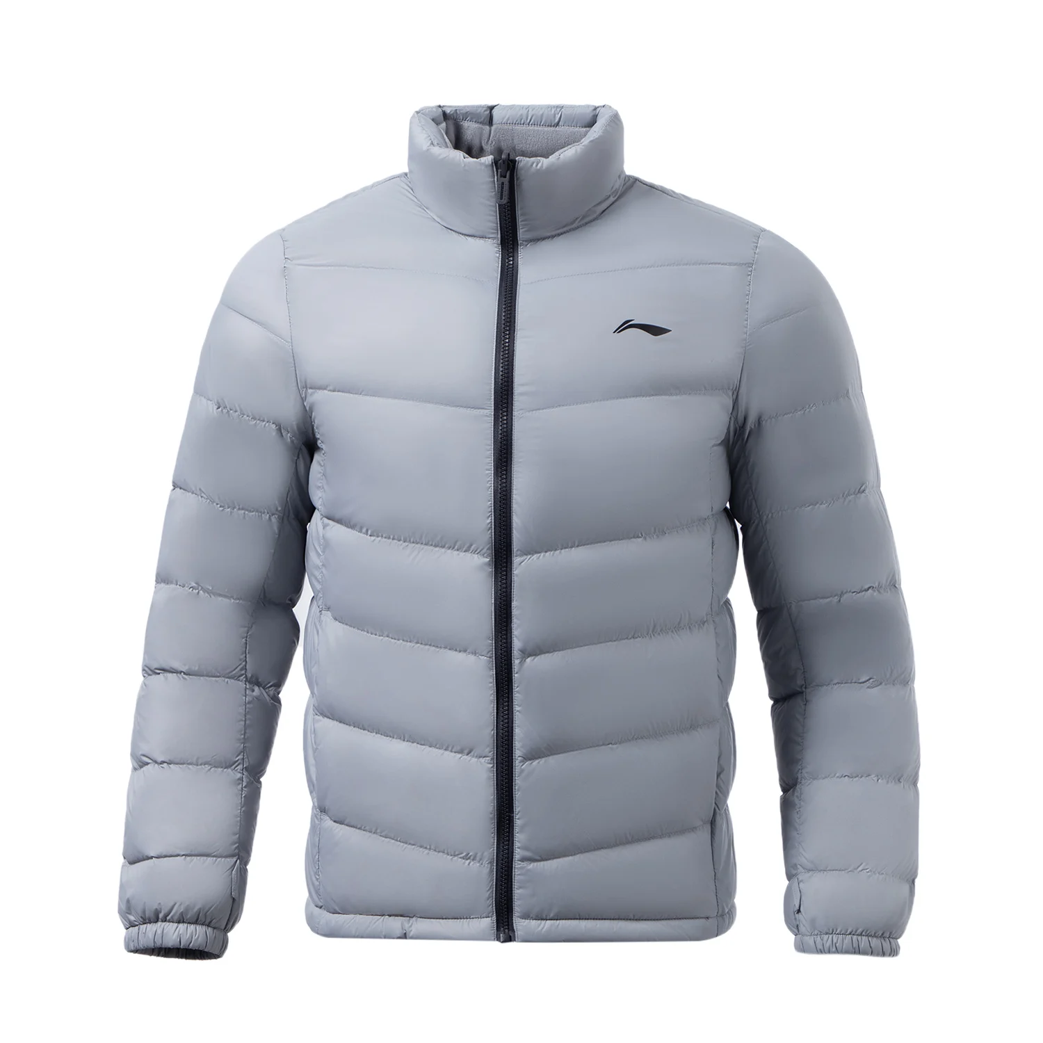 Мужской короткий пуховик для тренировок Li-Ning легкая приталенная куртка на 90%