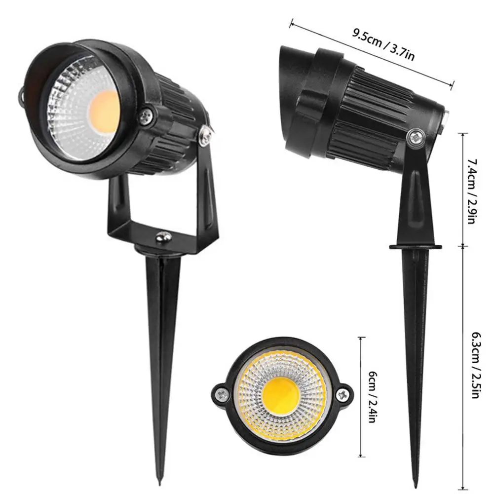 

DC12V 7W COB LED Outdoor Landscape Light Waterproof IP65 LED Garden Spotlight Lamp for Courntyard Street Lighting Decoration