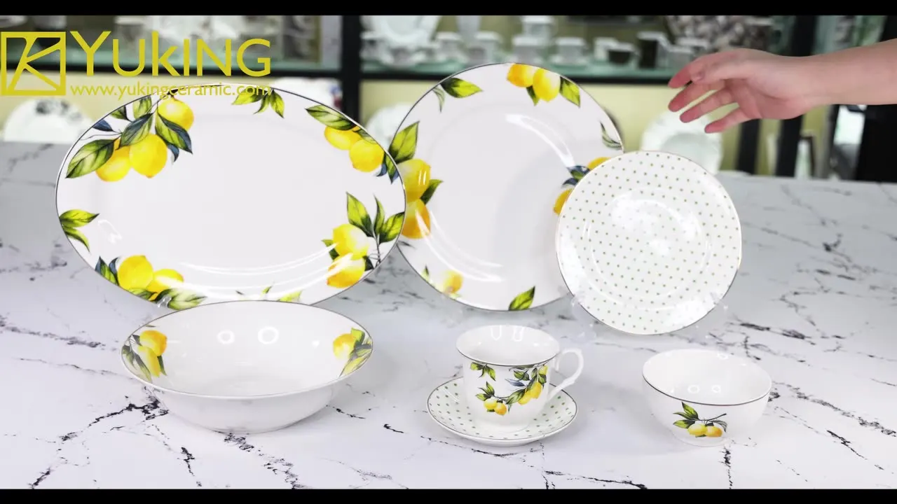 

51pcs new bone china dinnerware set ceramic dinner sets tableware