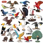 Модель Oenux из ПВХ, птица экшн-фигурки животных, попугай, Павлин модель орла, фигурки, школьный проект, игрушка для детей, образование, рождественский подарок