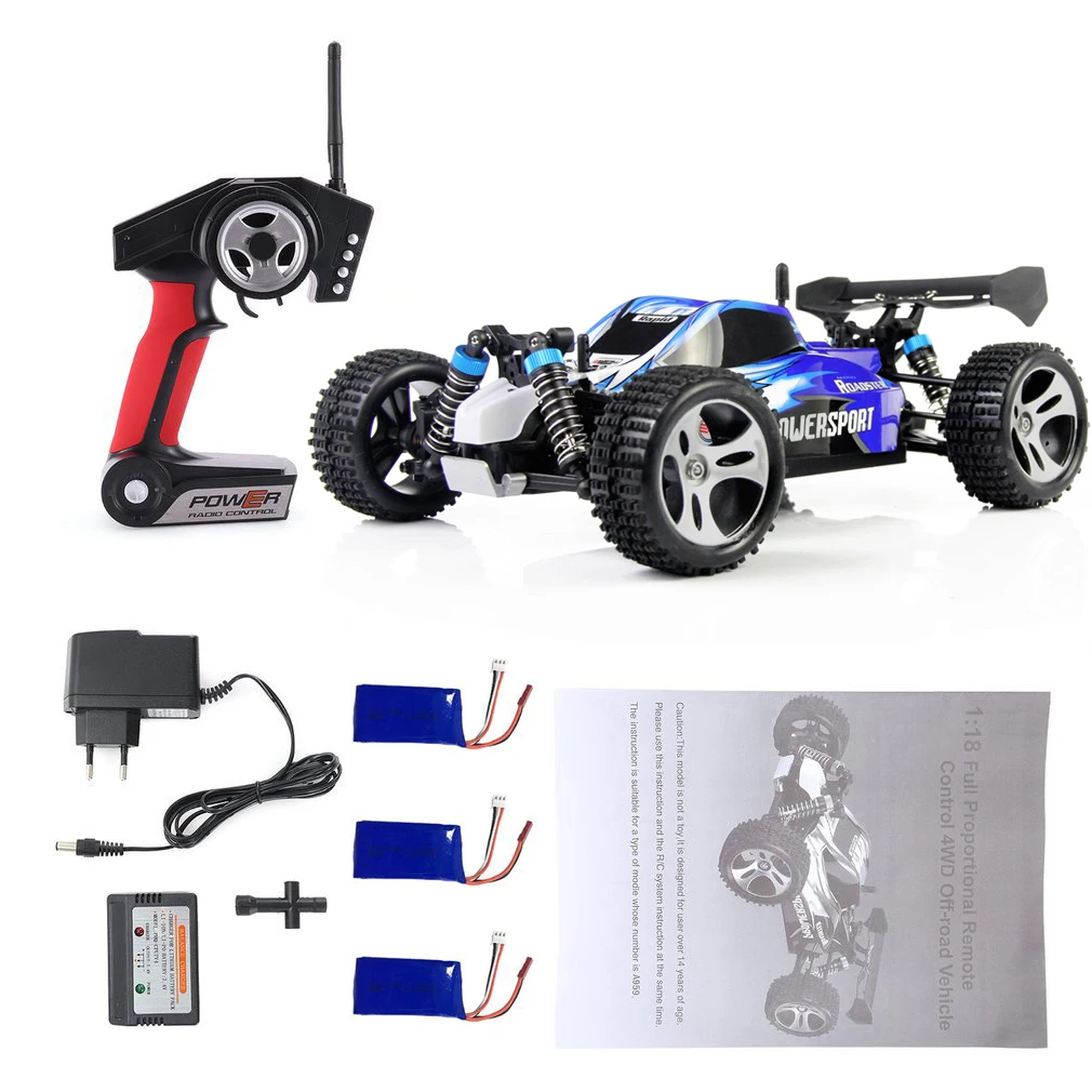 1:18 WLtoys высокоскоростной автомобиль A959 телефон 2 4G 4CH вал привода 45 км/ч