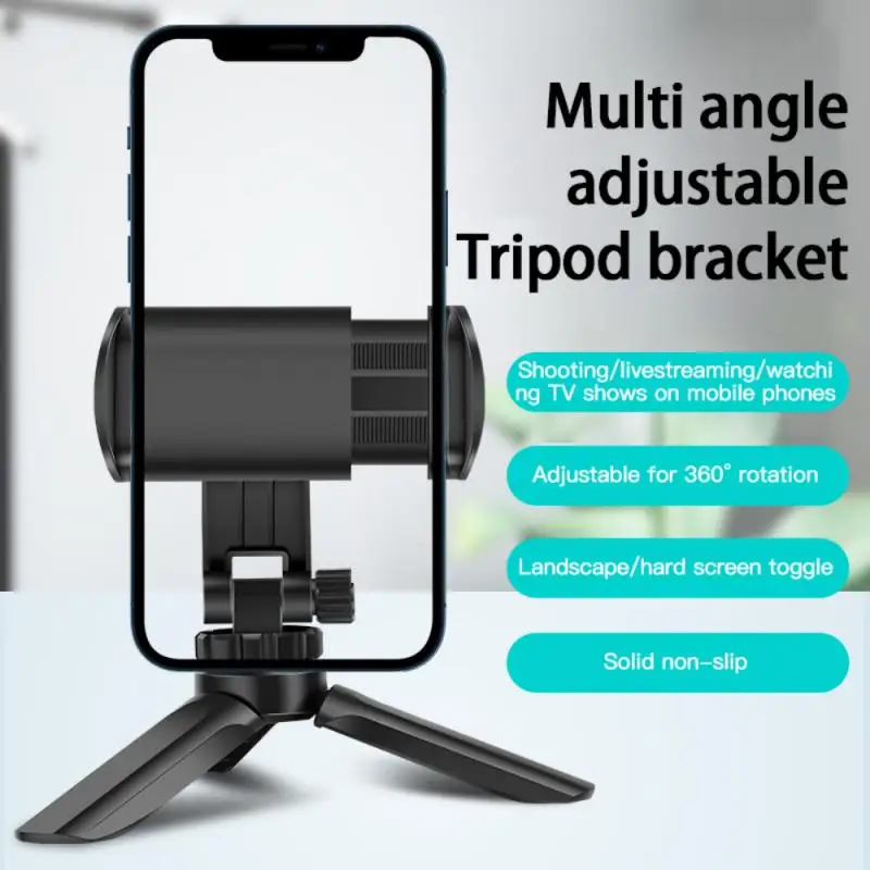 

Portable Tripod Phone Holder Foldable Rotation 360° Phone Stand Holder For Samsung Xiaomi Huawei IPhone Mobile Phone Mini Tripod