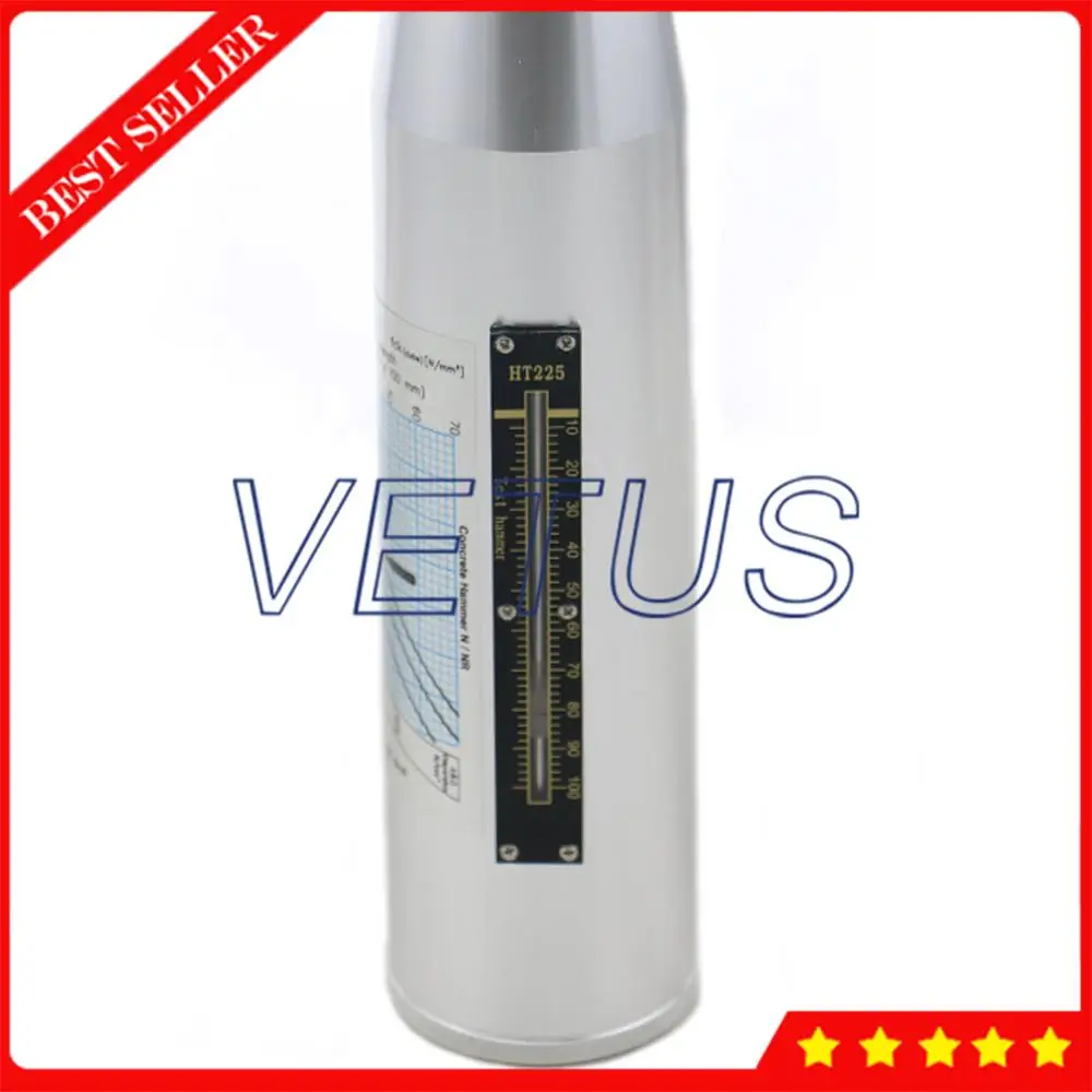 HT 225 портативный молоток для испытания на отскок бетона с резистометром 10 ~ 60 МПа